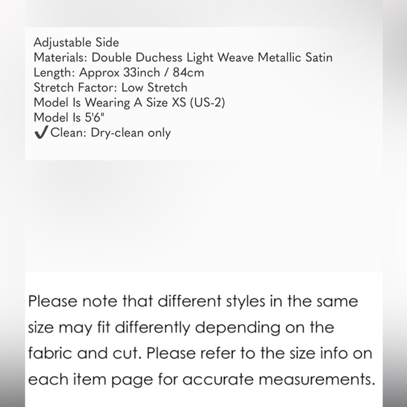 Miss Circle pink/metallic satin like strapped dress with high slit - Picture 7 of 7